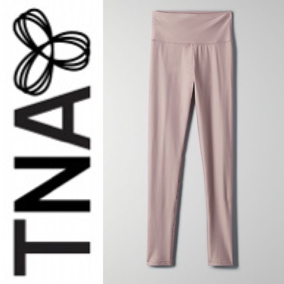 TNA atmosphere high rise leggings in shadow mauve - Picture 1 of 5